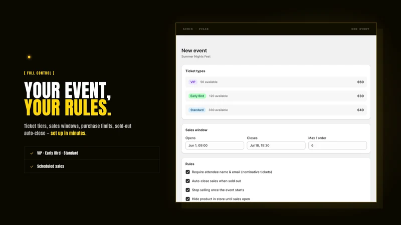 Pulse: Event Tickets