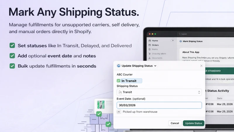 Mark Shipping Status