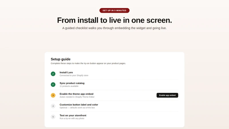 Luro: AI Virtual Try‑On