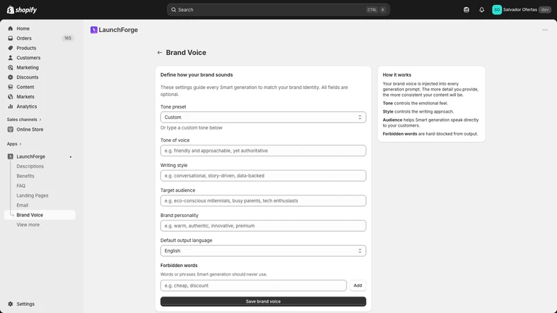 Launch Forge: Smart Copy & SEO