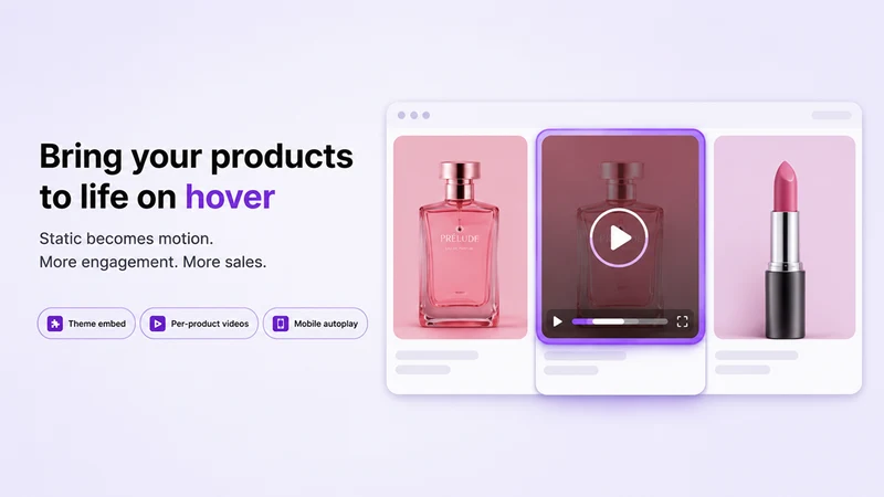 Hoverflow:Product hover Videos