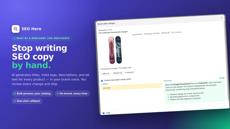 AHH ‑ AI Product Writing Help