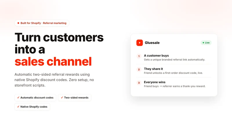 Gluesale: Reward Marketing