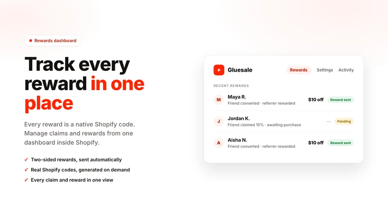 Gluesale: Reward Marketing