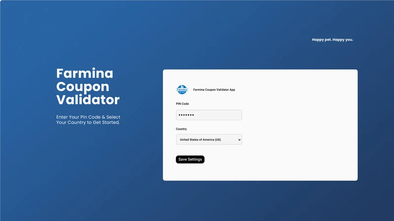 Farmina Coupon Validator