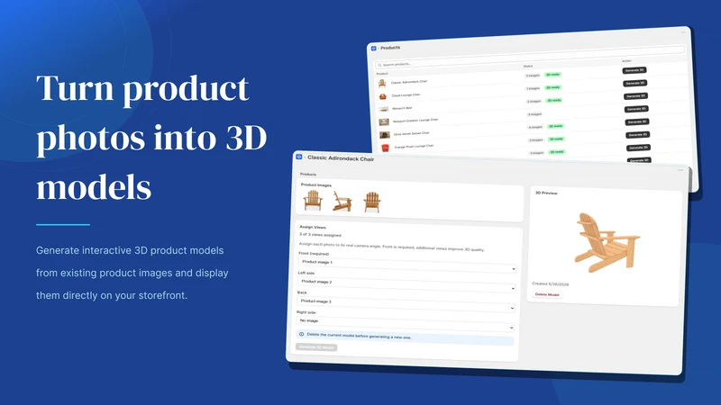 3Dify ‑ Photo to 3D Model