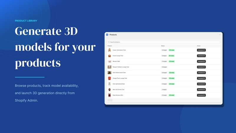 3Dify ‑ Photo to 3D Model