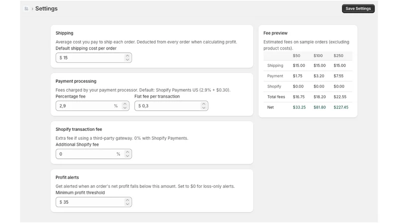 Profit Guard: COGS & Margin