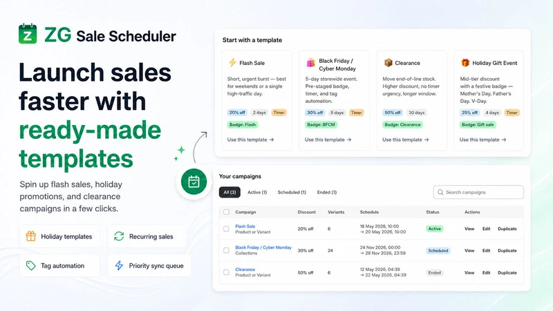 ZG Sale Scheduler