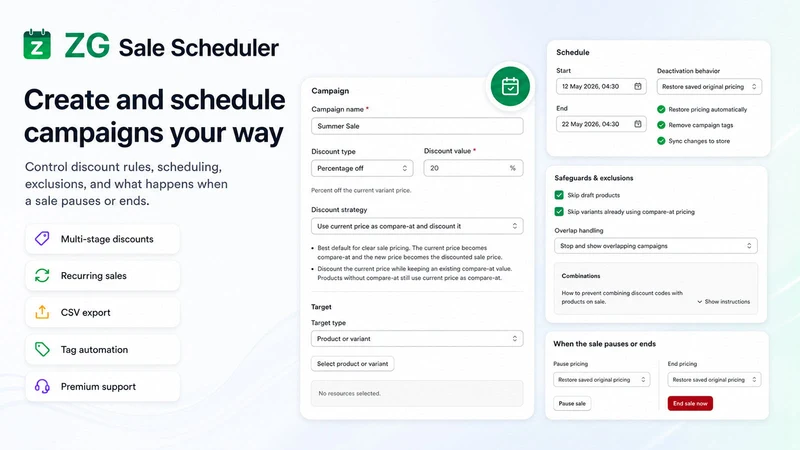 ZG Sale Scheduler