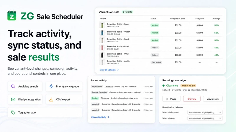 ZG Sale Scheduler