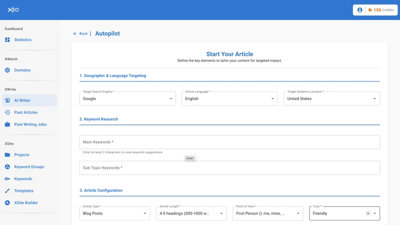 XEO AI helper