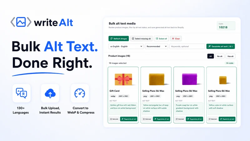 WriteAlt – AI Alt Text & SEO