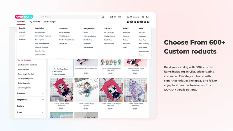 Wooacry: Print on Demand