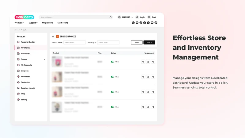 Wooacry: Print on Demand