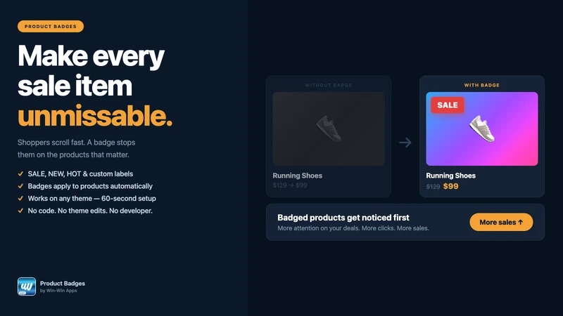 Product Badges by Win‑Win Apps