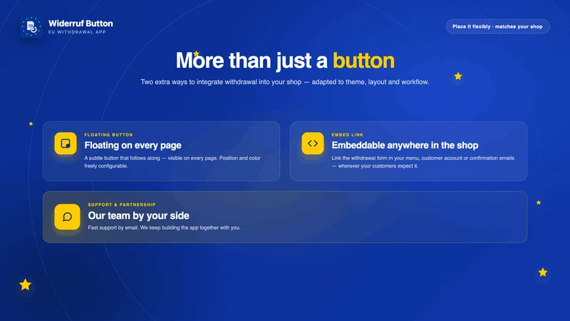 Widerruf Button EU Withdrawal