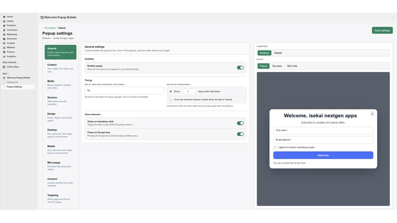 Poplix: Popup Builder