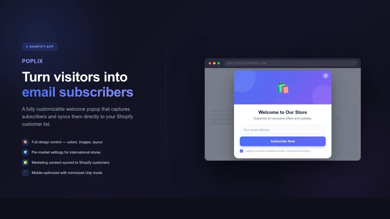 Poplix: Popup Builder