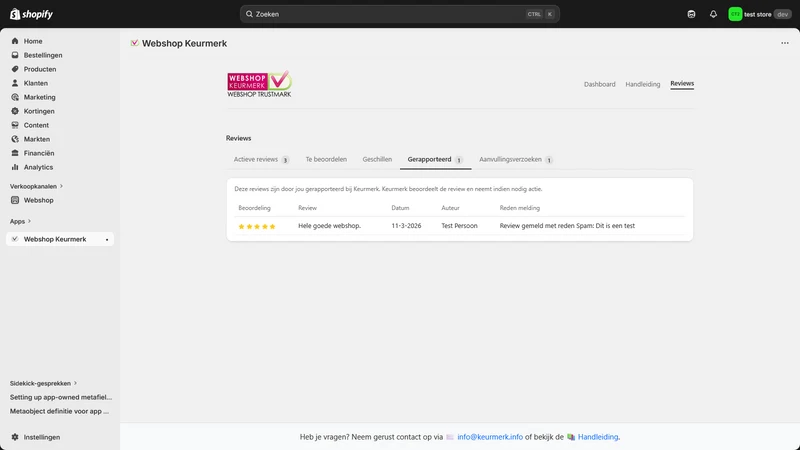 Webshop Keurmerk