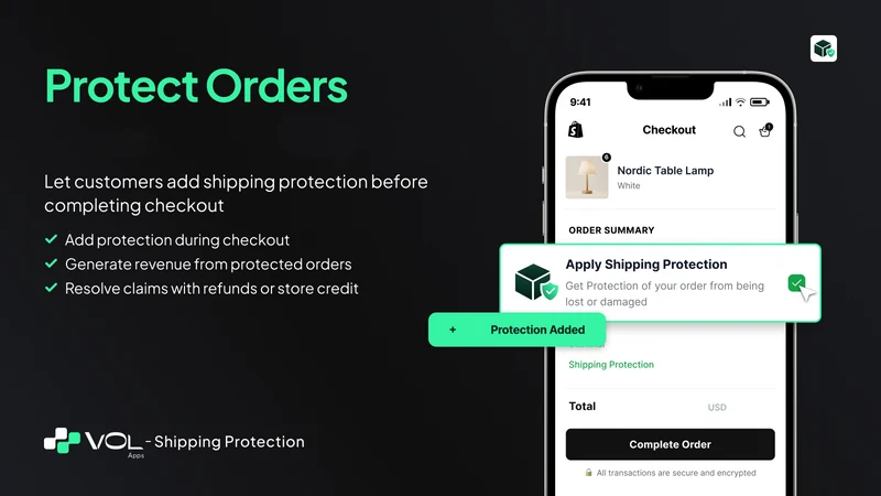 VOL Shipping Protection Upsell