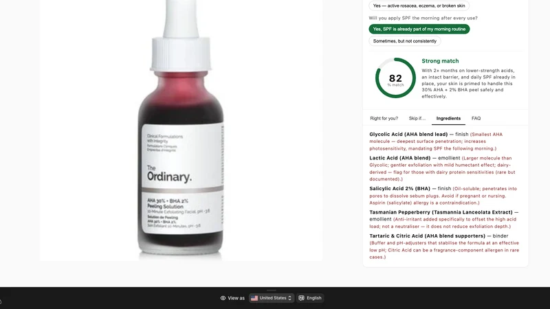 Verdict: AI Product Page Quiz