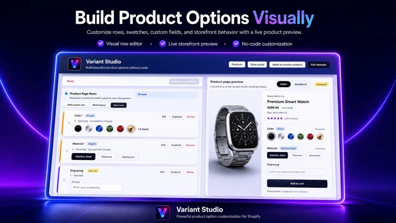 Variant Studio Product Options