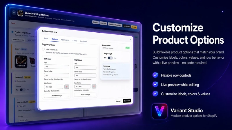 Variant Studio Product Options