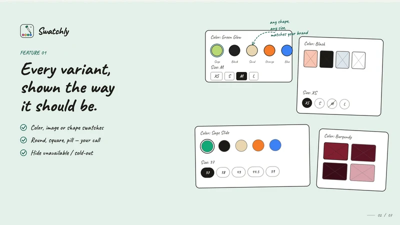 Swatchly: Variant Image Swatch