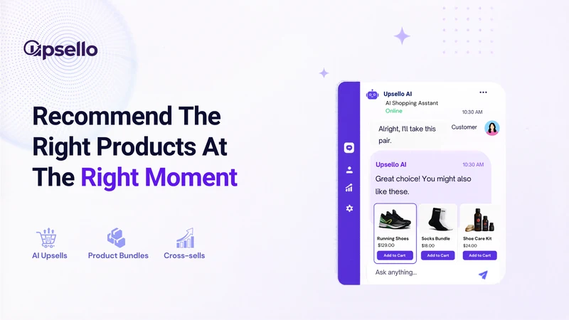 Upsello AI Chatbot & Live Chat