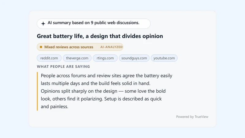 TrueView AI: Product Reviews