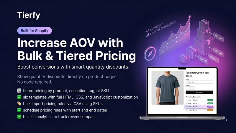 Tierfy: Tier & Volume Pricing
