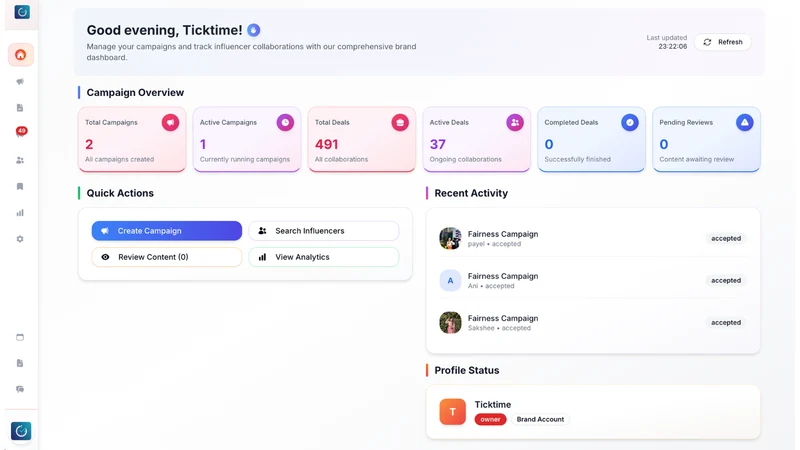 Ticktime: Influencer Marketing