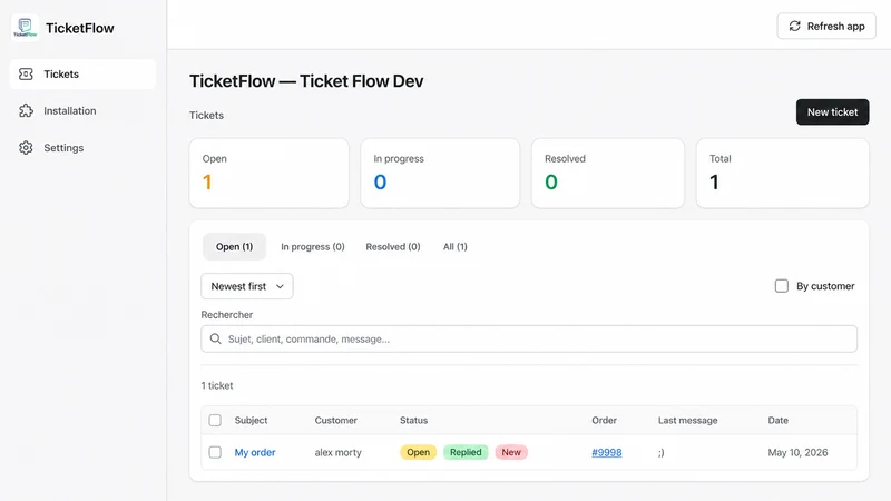 Ticket Flow ‑ Better support