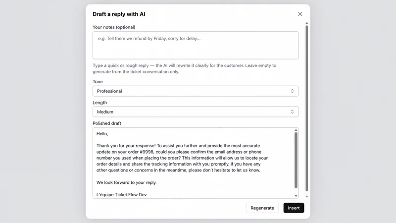 Ticket Flow ‑ Better support