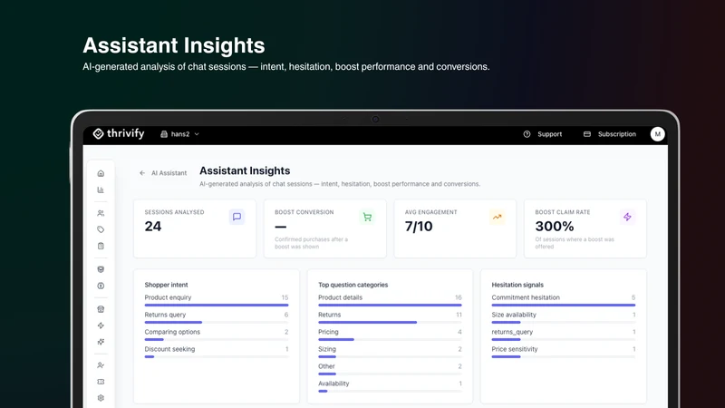 Thrivify ‑ AI Shopping Agent