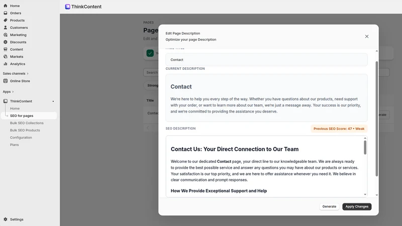 ThinkContent ‑ Draft With AI