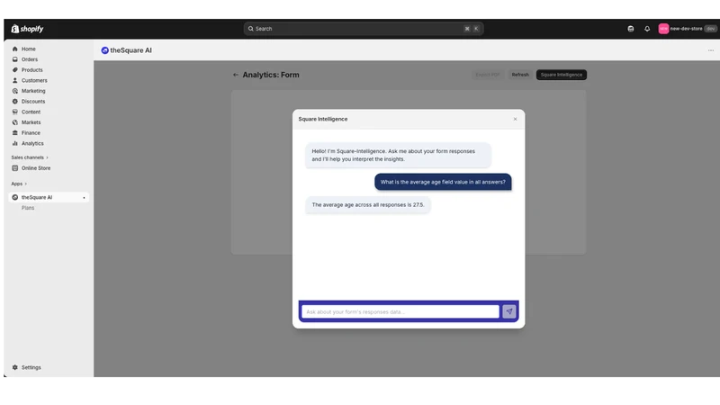 theSquare AI Forms + Analytics