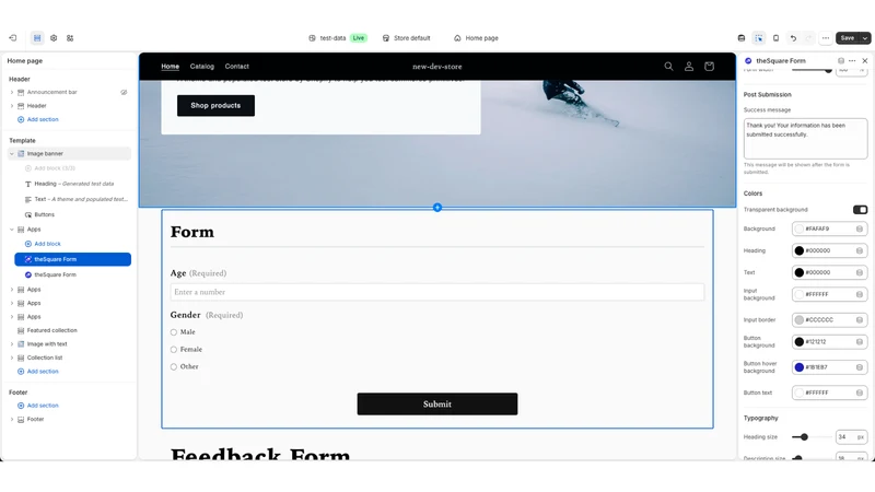 theSquare AI Forms + Analytics