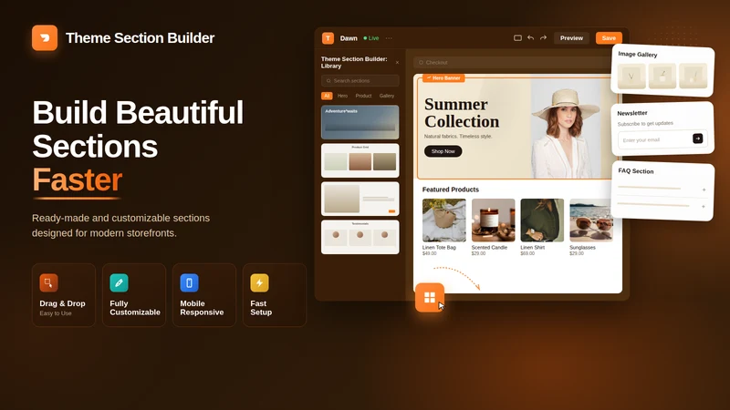 Theme Section Builder