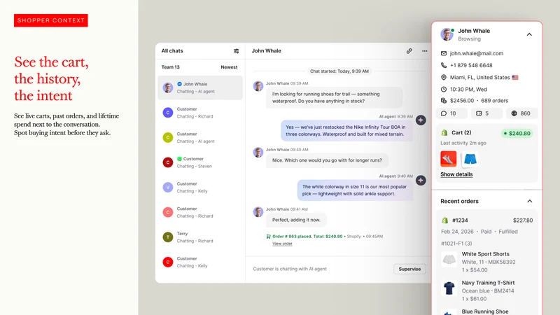 Text ‑ AI Agent & Live Chat