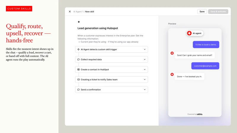 Text ‑ AI Agent & Live Chat
