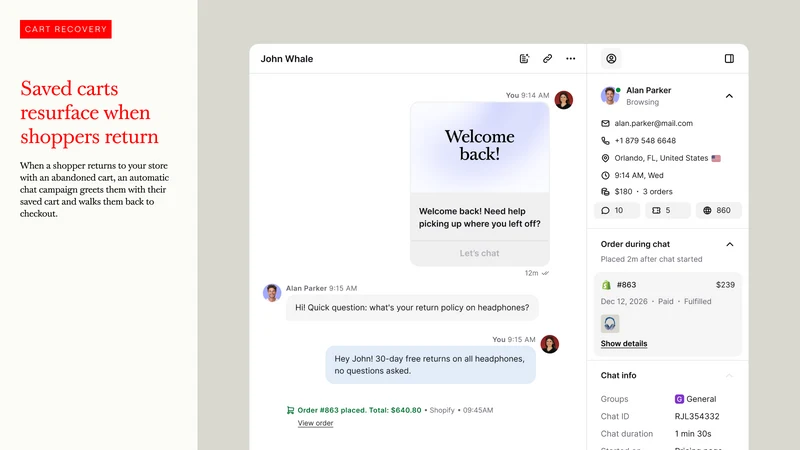 Text ‑ AI Agent & Live Chat
