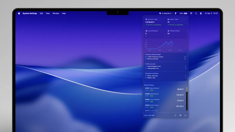 Tally: Sales Bar for Mac