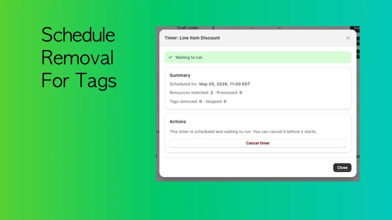 Tag Timer: Auto Tag Remover