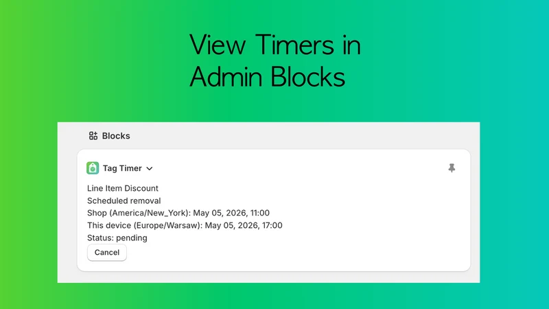 Tag Timer: Auto Tag Remover