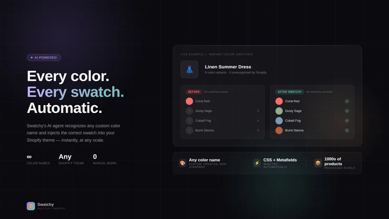Swatchy: Auto Color Swatches