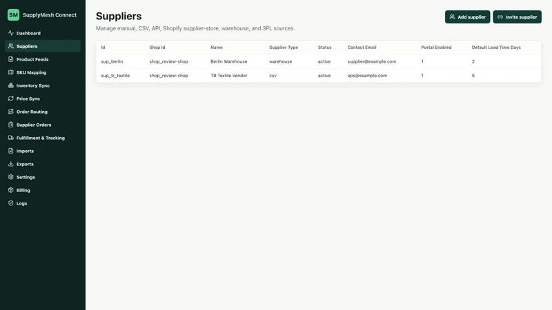 SupplyMesh Connect