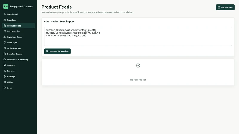 SupplyMesh Connect
