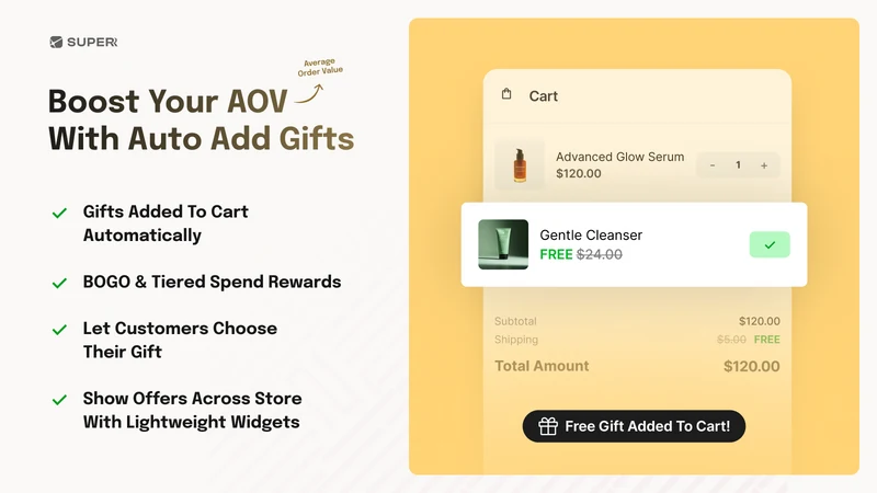Superr Free Gift with Purchase